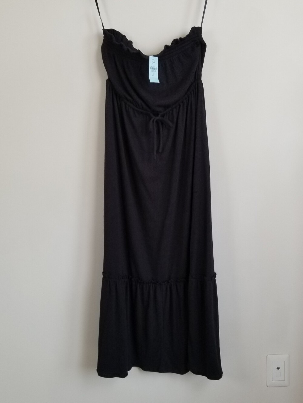 LOFT Strapless Dress Size Petite Small Gauze Crinkle NWT